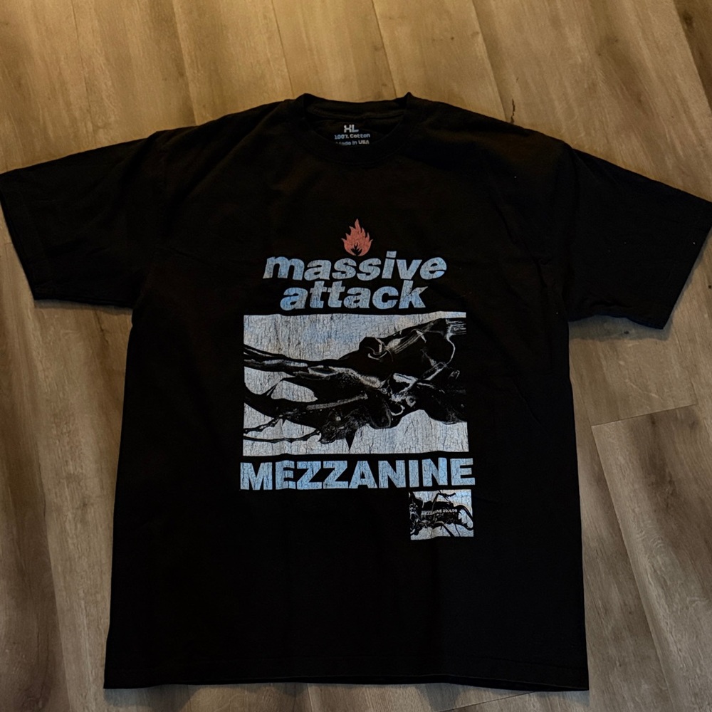 Massive Attack Mezzanine Graphic Tee - Black NWOT